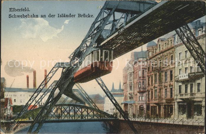 Elberfeld Wuppertal Schwebebahn Isländer Brücke