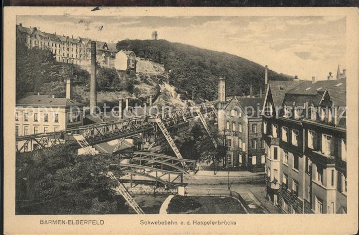Barmen Wuppertal Schwebebahn Haspelerbrücke