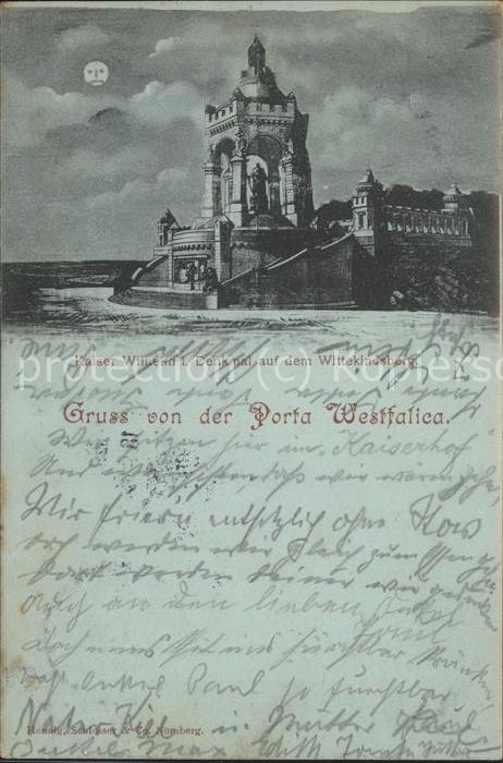 Porta Westfalica Kaiser Wilhelm-Denkmal Wittekindsberg b