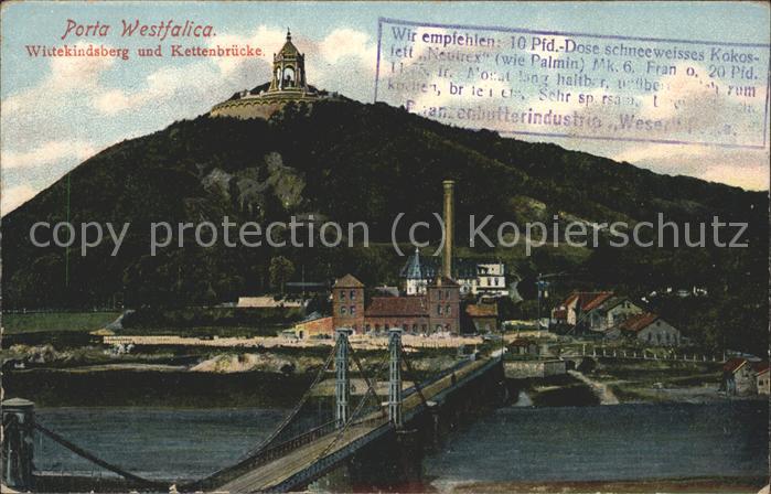 Porta Westfalica Kaiser Wilhelm-Denkmal Wittekindsberg K