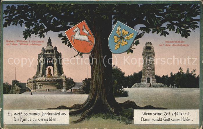 Porta Westfalica Kaiser Wilhelm-Denkmal Wittekindsberg B