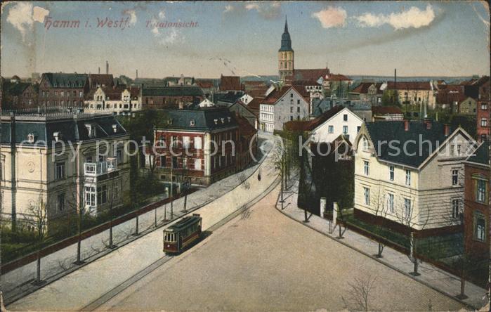 Hamm Westfalen Panorama Strassenbahn