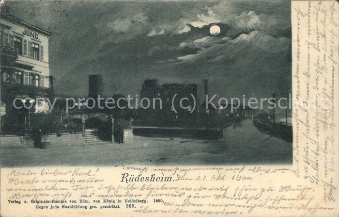 Ruedesheim Panorama bei Nacht