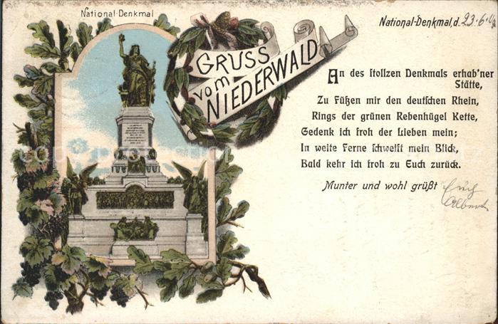Niederwalddenkmal Nationaldenkmal
