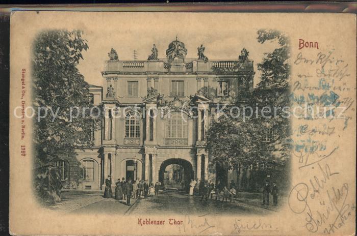 Bonn Rhein Koblenzer Tor Reliefkarte