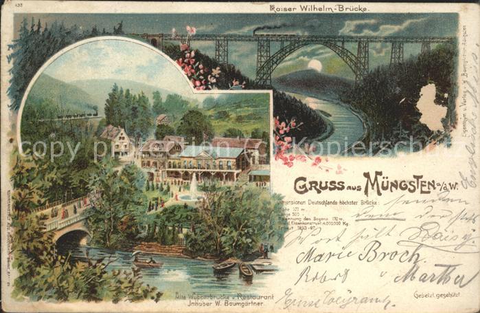 Muengsten Kaiser Wilhelm-Brücke