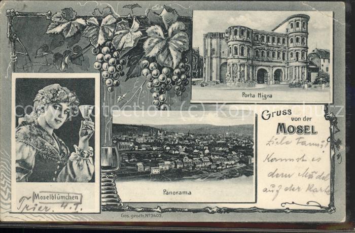 Trier Porta Nigra Panorama Moselblümchen