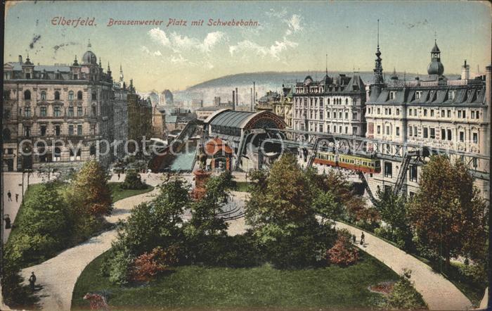 Elberfeld Wuppertal Brausewerter Platz Schwebebahn
