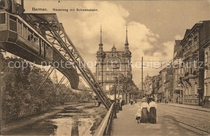 Barmen Wuppertal Schwebebahn Neuerweg