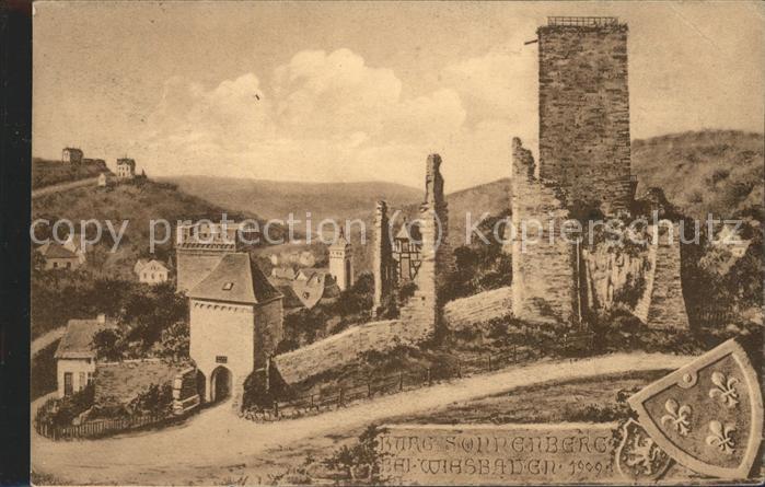 Wiesbaden Burg Sonnenberg Wappen