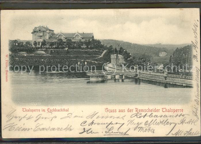 Burg Wupper Talsperre im Eschbachtal  Hotel Restaur