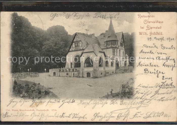 Darmstadt Oberwaldhaus Wilh. Hohlfeld