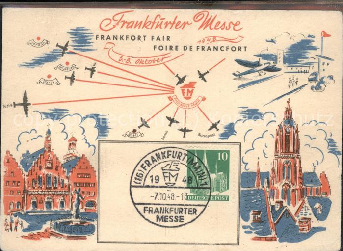 Frankfurt Main Frankfurter Messe Werbkarte