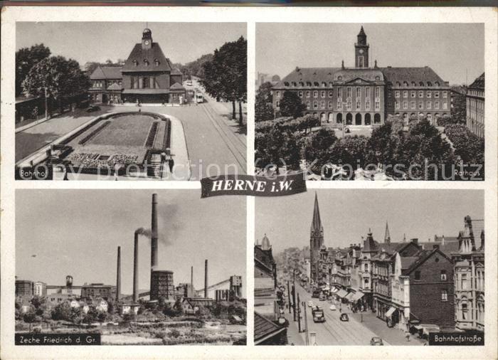 Herne Westfalen Zeche Friedrich des Grossen Bahnhofstra