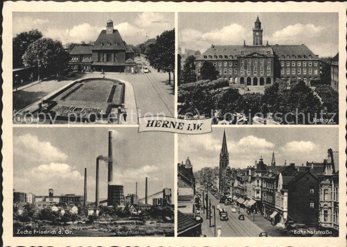 Herne Westfalen Zeche Friedrich des Grossen Bahnhofstra