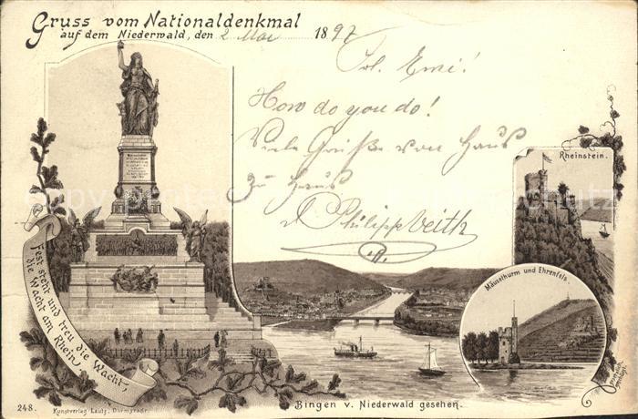 Niederwalddenkmal Natioanaldenkmal Bingen Mäuseturm Burg