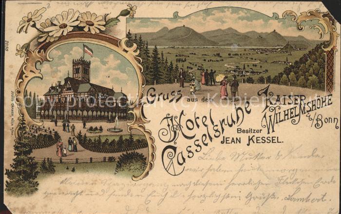 Bonn Rhein Hotel Casselsruhe a.d.Kaiser-Wilhelm-Hö