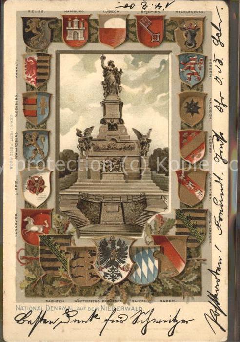 Ruedesheim Rhein National-Denkmal auf dem Niederwald