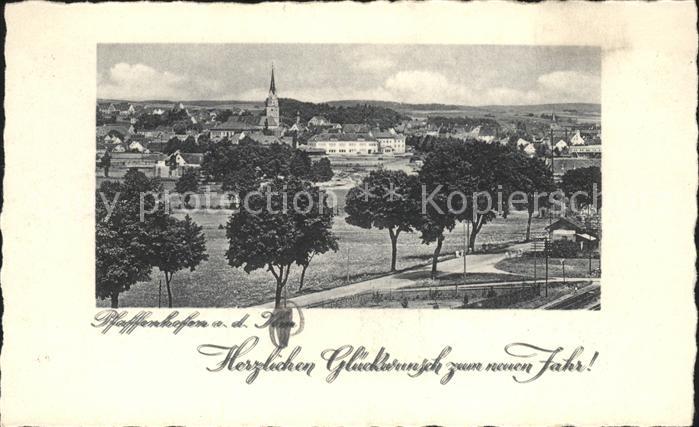 Pfaffenhofen Ilm Panorama Neujahrskarte