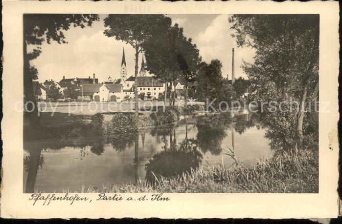 Pfaffenhofen Ilm Partie an der Ilm