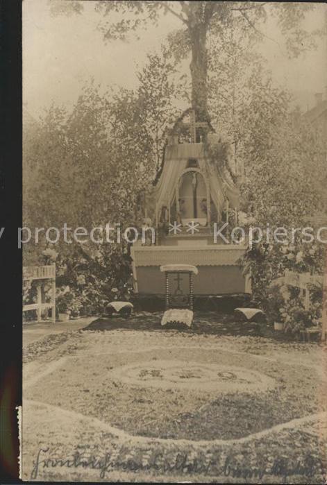 Schoenau Schwarzwald Altar im Freien
