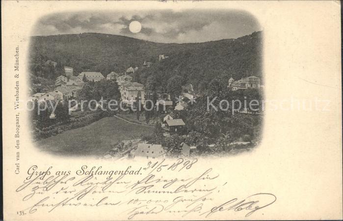 Schlangenbad Taunus Panorama bei Nacht