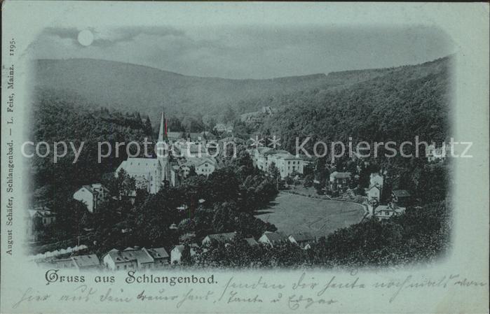Schlangenbad Taunus Panorama bei Nacht
