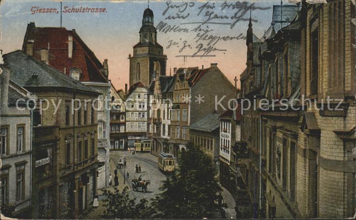 Giessen Lahn Schulstrasse Strassenbahnen