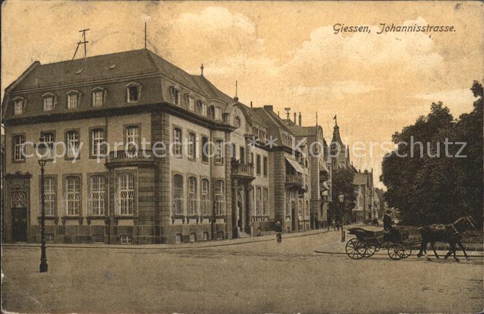 Giessen Lahn Johannisstrasse Pferdekutsche