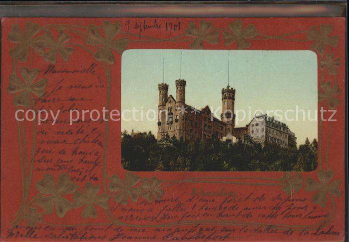 Diez Lahn Burg Prägedruck