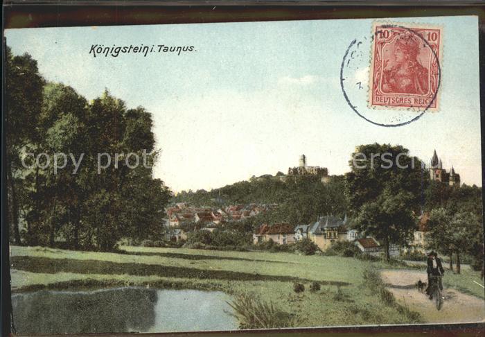 Koenigstein Taunus Panorama mit Burg