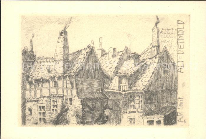 Detmold Alststadt Künstlerkarte