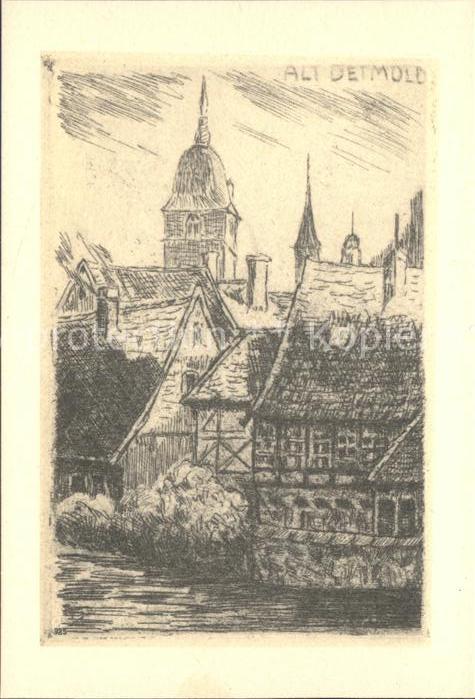 Detmold Altstadt Künstlerkarte