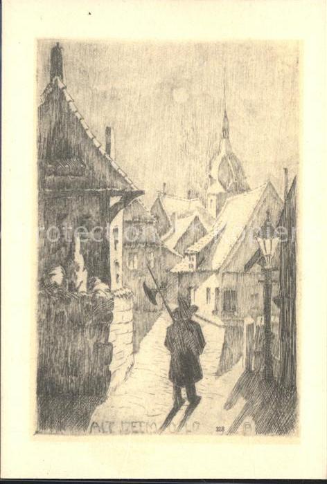 Detmold Altstadt Künstlerkarte