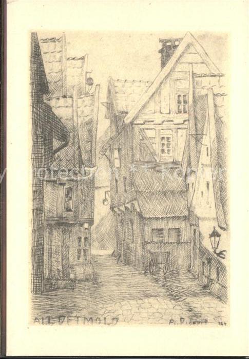 Detmold Altstadt Künstlerkarte