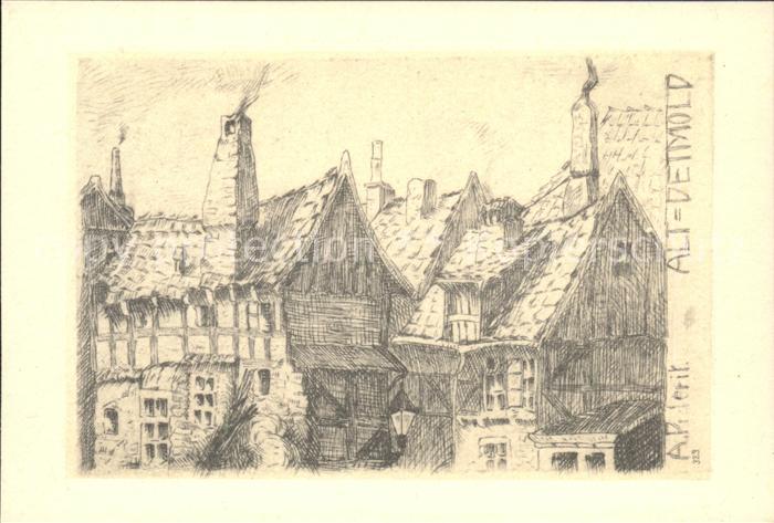 Detmold Altstadt Künstlerkarte