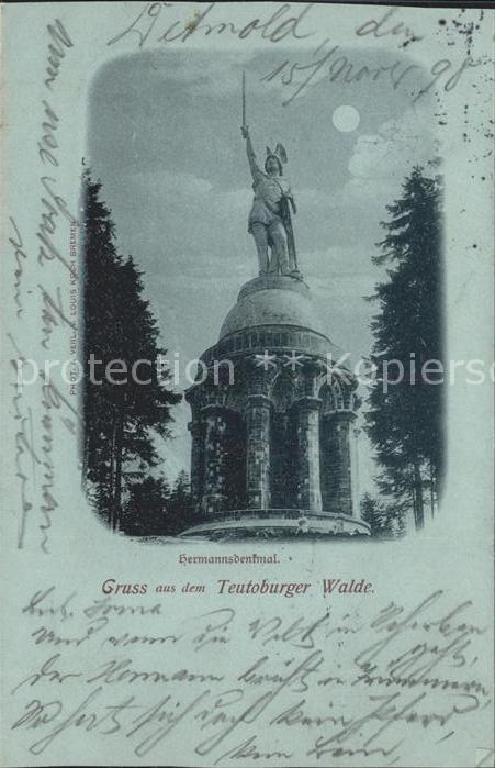 Hermannsdenkmal bei Nacht