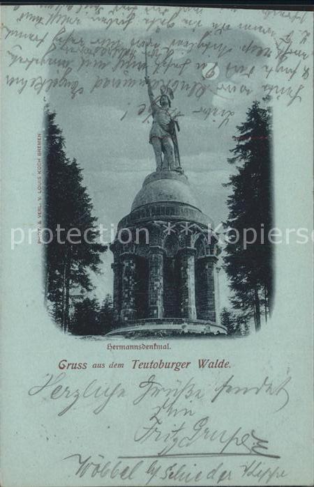 Hermannsdenkmal bei Nacht