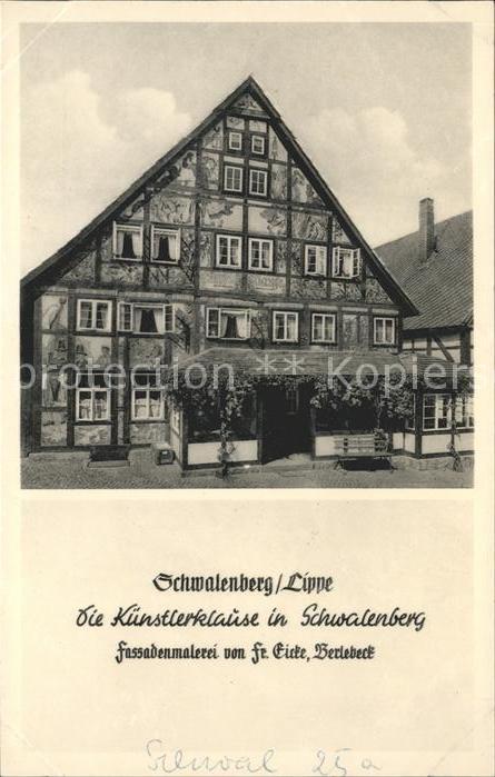 Schwalenberg Künstlerklause Fassadenmalerei