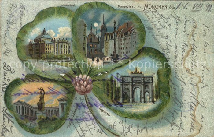 Muenchen Kleeblatt Justizpalast Marienplatz Sieg