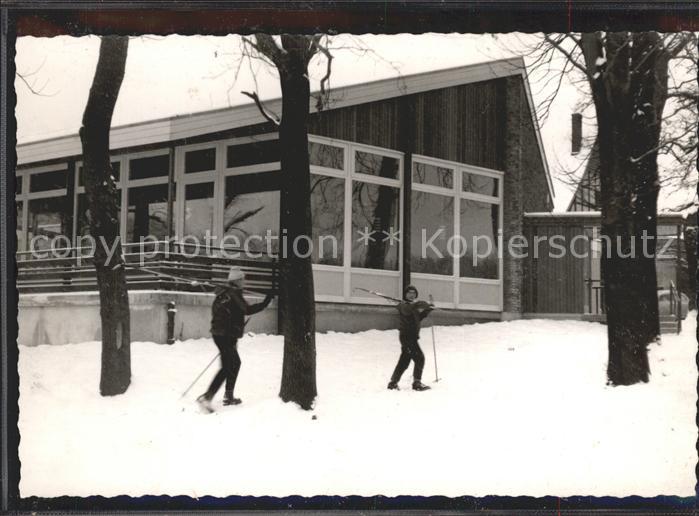 Schlangen Lippe Gebäude im Schnee Bauernkamp Skilaufen
