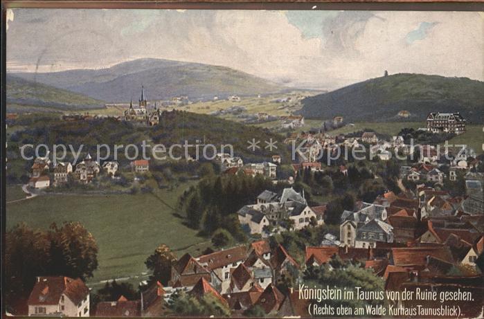 Verlag Wiedemann WIRO Nr. 2078 A Königstein im Taunus Kurhaus Tau