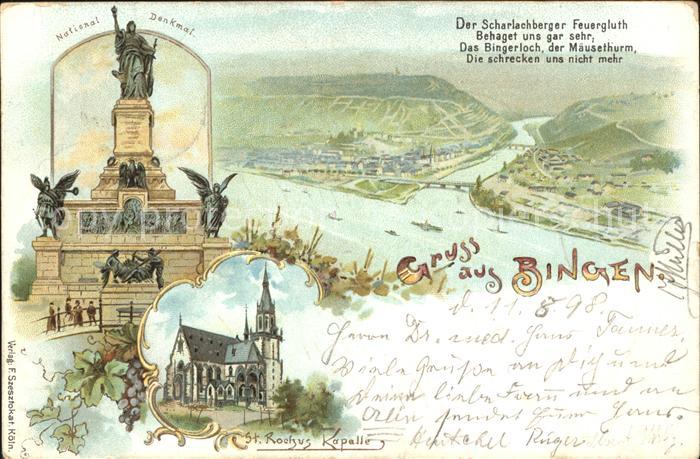 Bingen Rhein Nationaldenkmal St Rochus Kapelle Weinrebe Gedicht