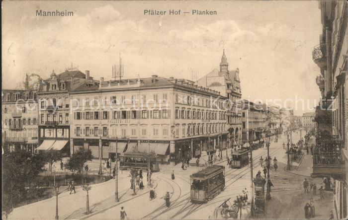 MANNHEIM BW Pfaelzer Hof Hotel Planken Strassenbahn