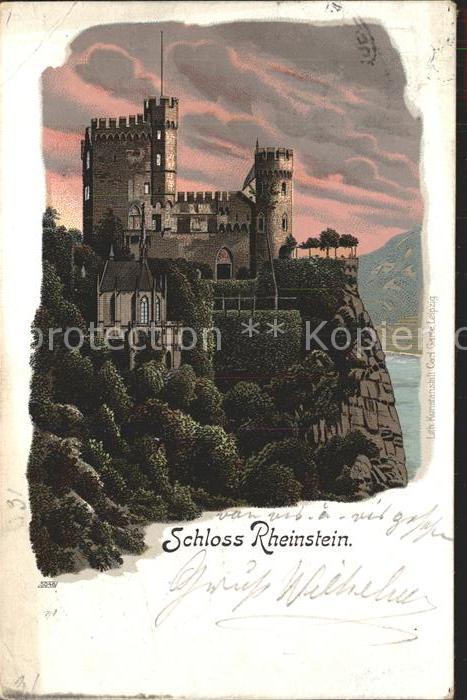 Trechtingshausen Schloss Rheinstein Burg Deutsche Reichspost