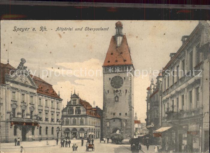 Speyer Rhein Altpoertel Stadttor Oberpostamt