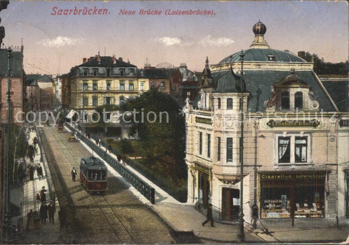 SAARBRueCKEN Saarland Neue Bruecke Luisenbruecke Strassenbahn