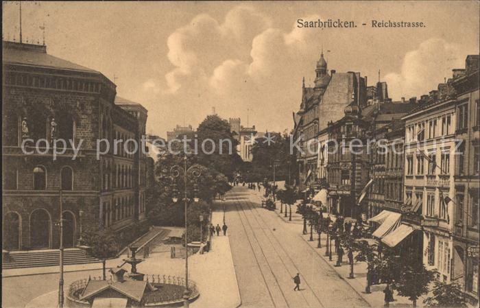 SAARBRueCKEN Saarland Reichsstrasse Brunnen