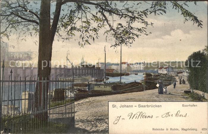 St Johann Saarbruecken Saarhafen Frachtkahn