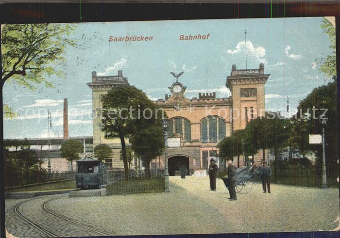 SAARBRueCKEN Saarland Bahnhof Strassenbahn